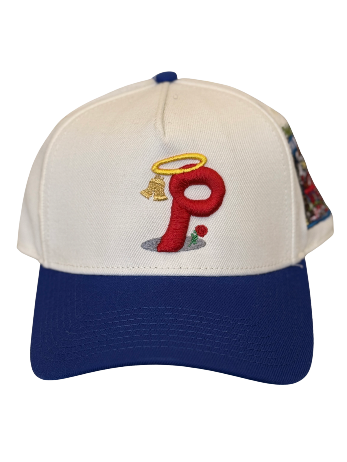 SBSD Philly cap (cream) sample P off-centered right