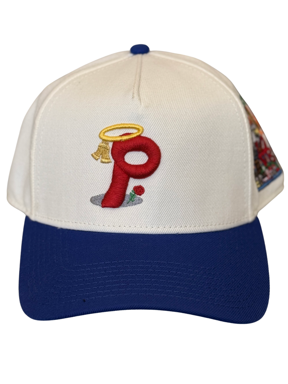 SBSD Philly cap (cream) sample P off-centered left