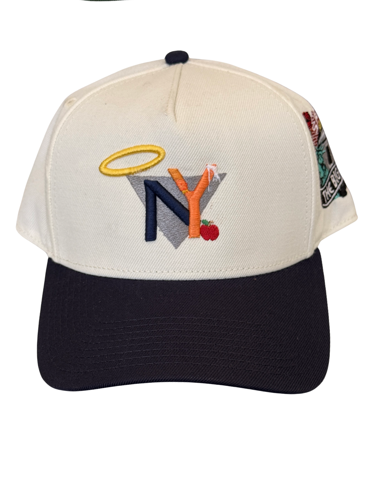 SBSD NY Subway Series cap (cream) bad stitch on Y