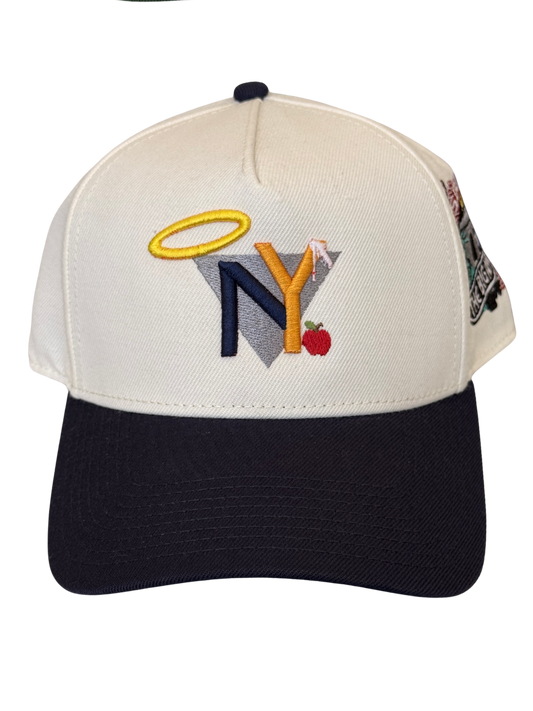 SBSD NY Subway Series cap (cream) light color orange on Y
