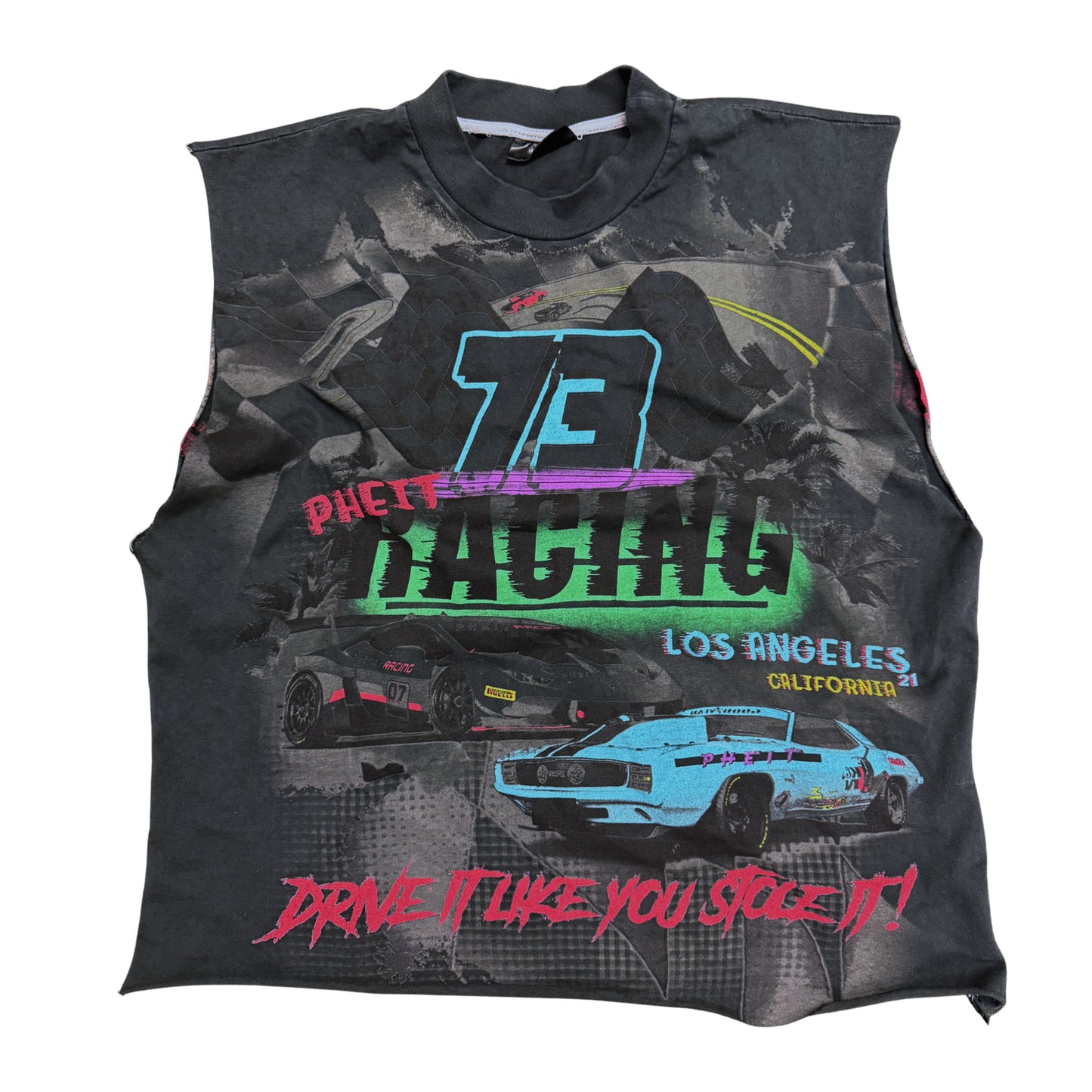 SBSD Cropped Race Tee (Carbon)