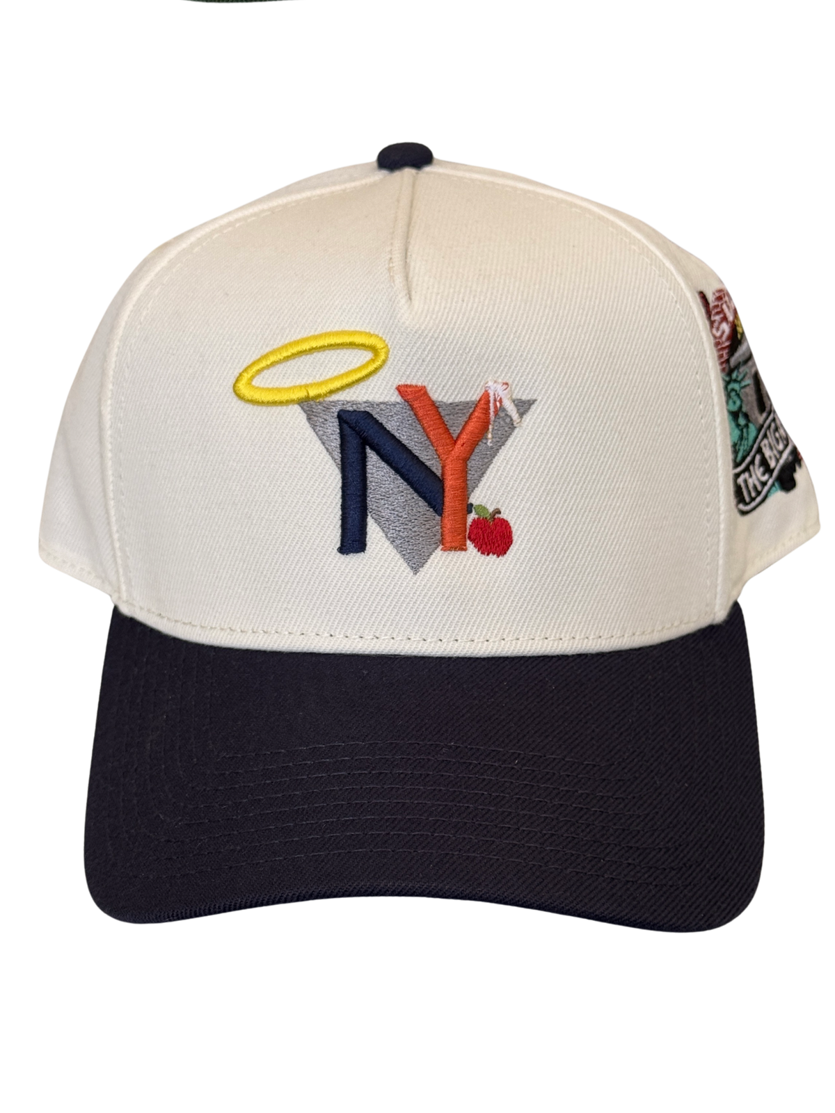 SBSD NY Subway Series cap (cream) dark color orange on Y