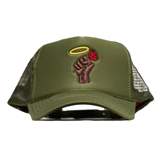 So Beautiful. So Black. Fist Hat. (oakra)