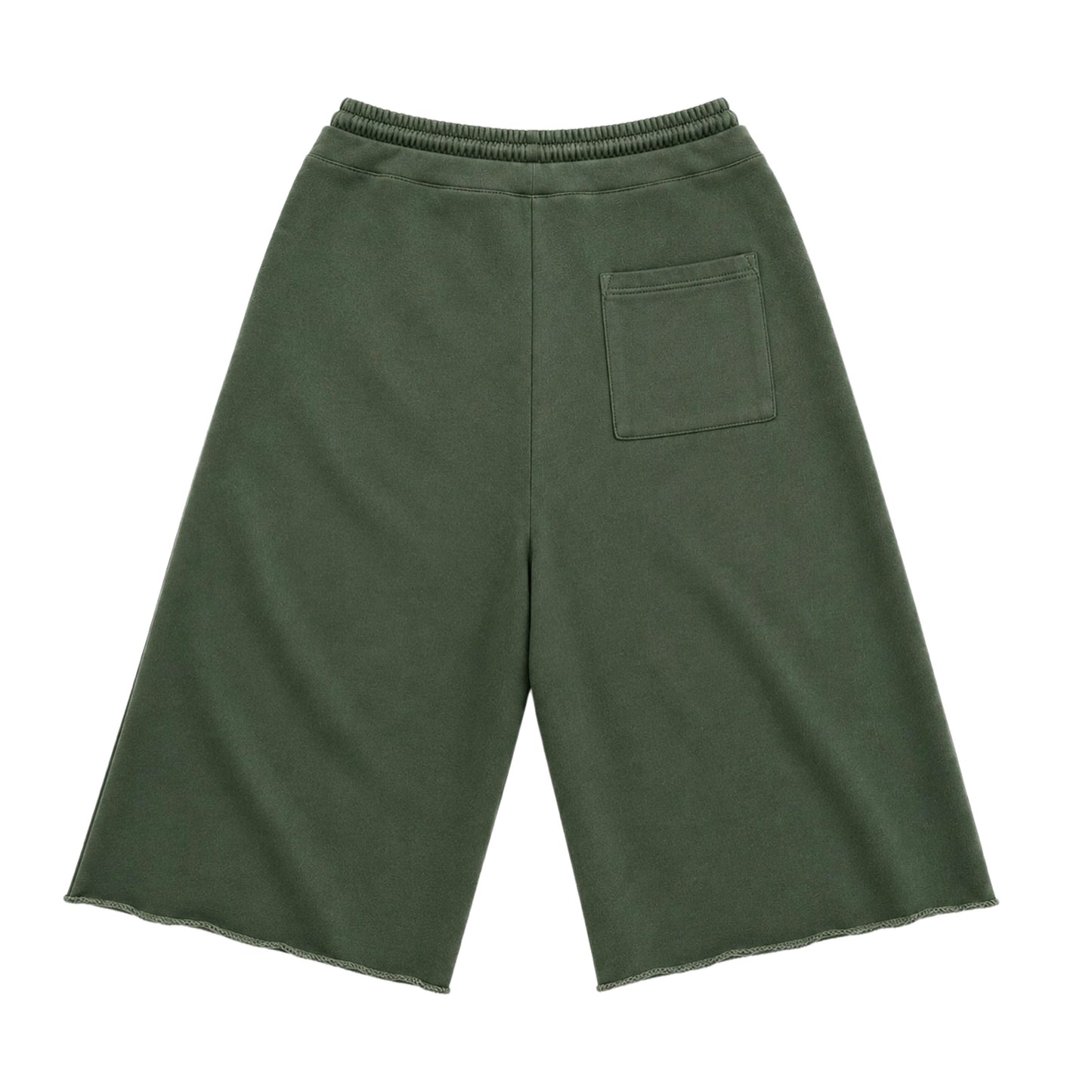 Los Angles Double Waist Sweatshorts (Vintage olive green)