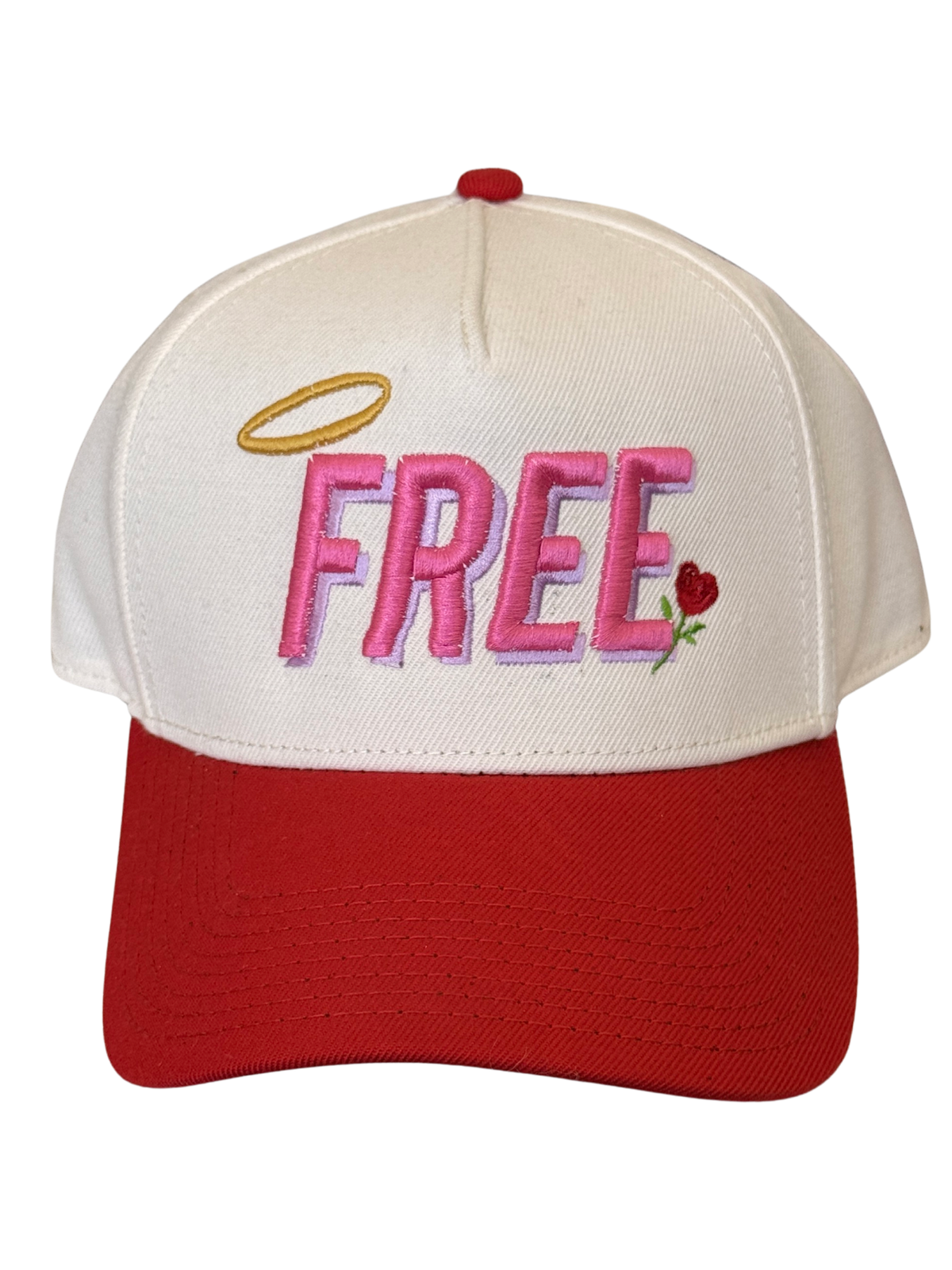 SBSD So "FREE" Vday cap (cream) sample pink/purple shadow