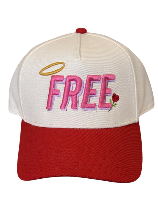 SBSD So "FREE" Vday cap (cream) sample pink/purple shadow